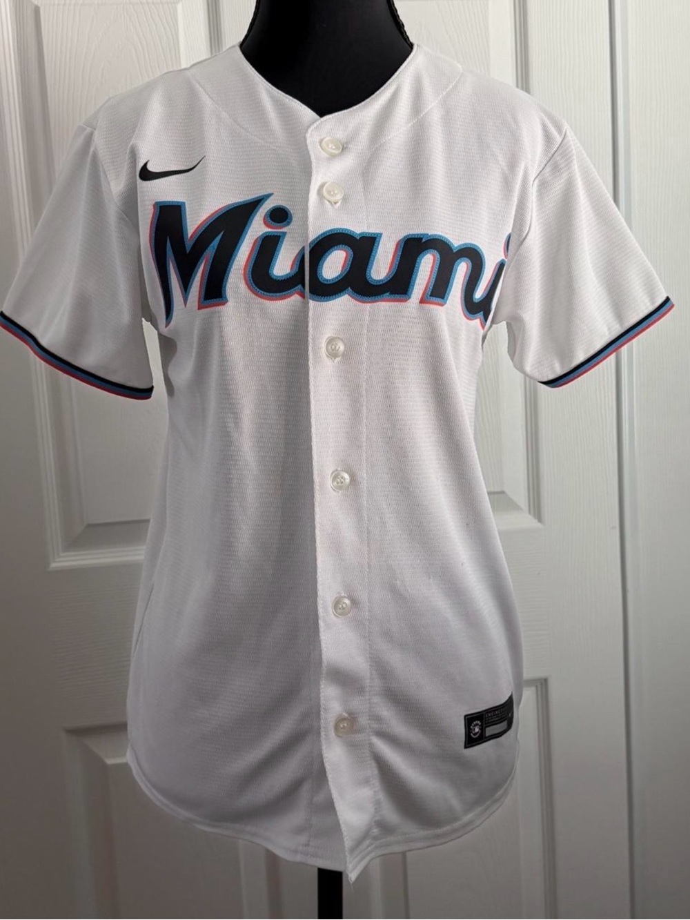 nike miami marlins white mlb jersey